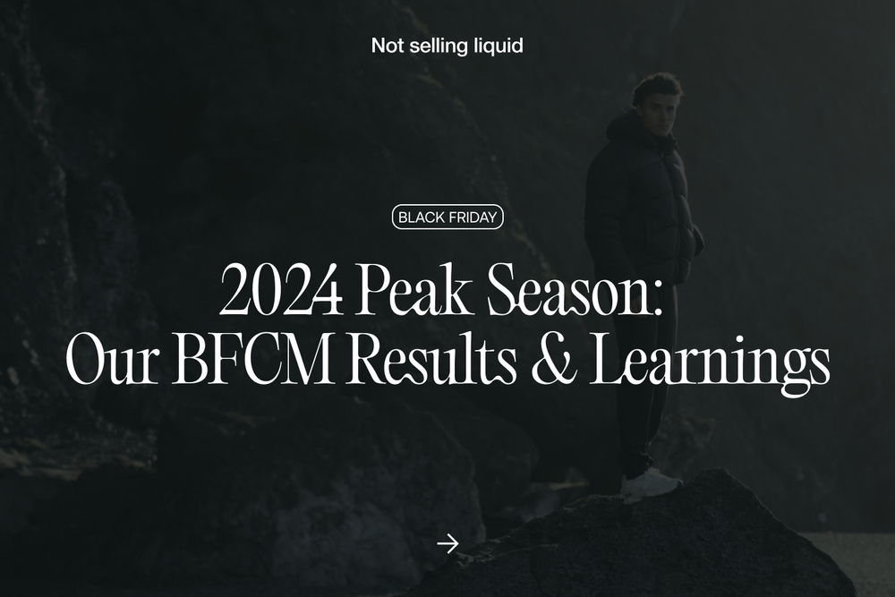 2024 Peak Season: Our BFCM Results & Learnings